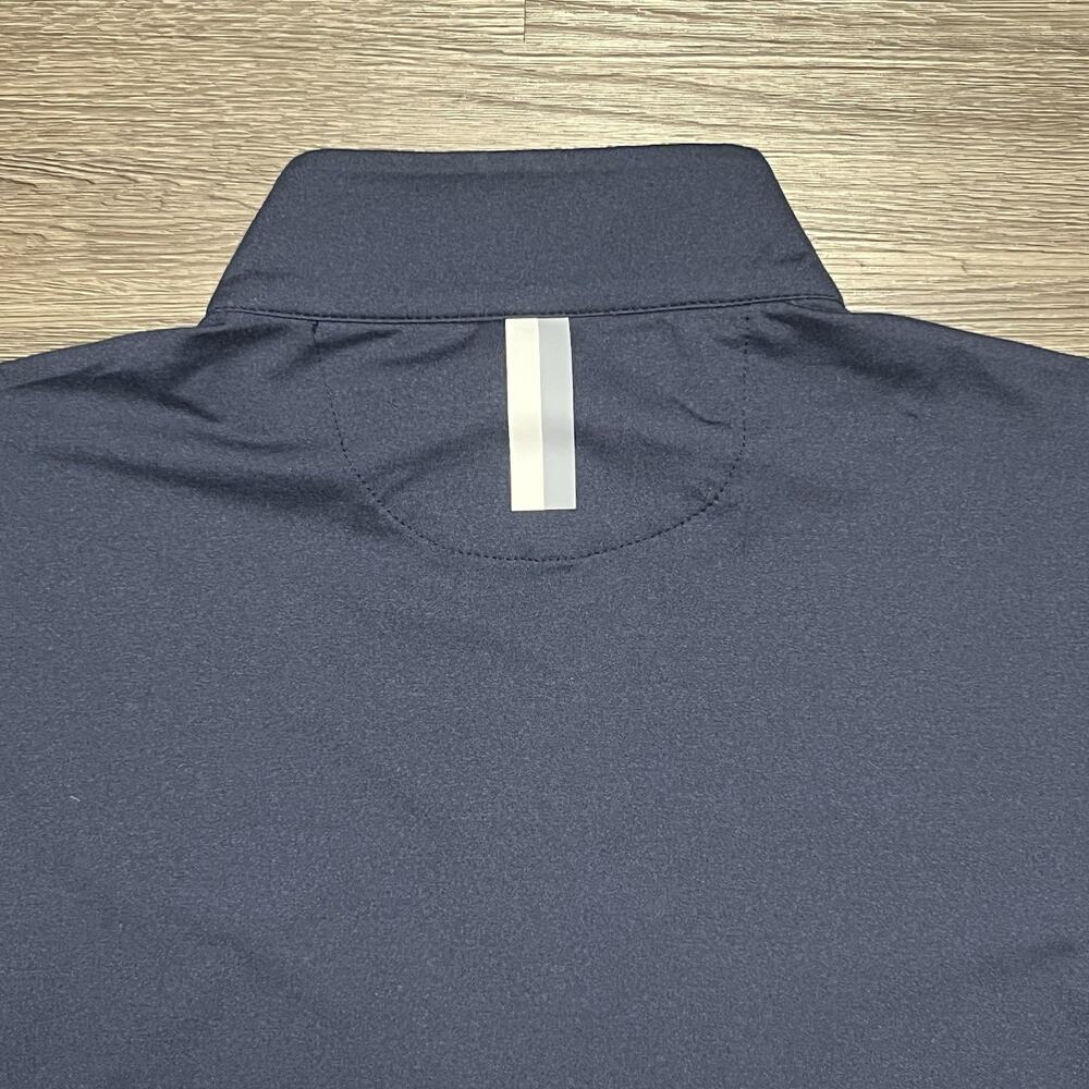 Rhoback Solid Performance Q-Zip Women's Large Fleet Navy TARGA Logo Golf EUC - Picture 10 of 13